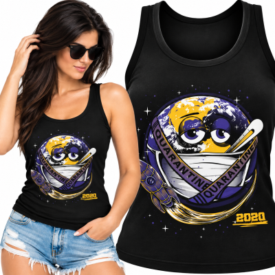 TANK TOP ŚMIESZNY  DAMSKI EARTH QUARANTINE